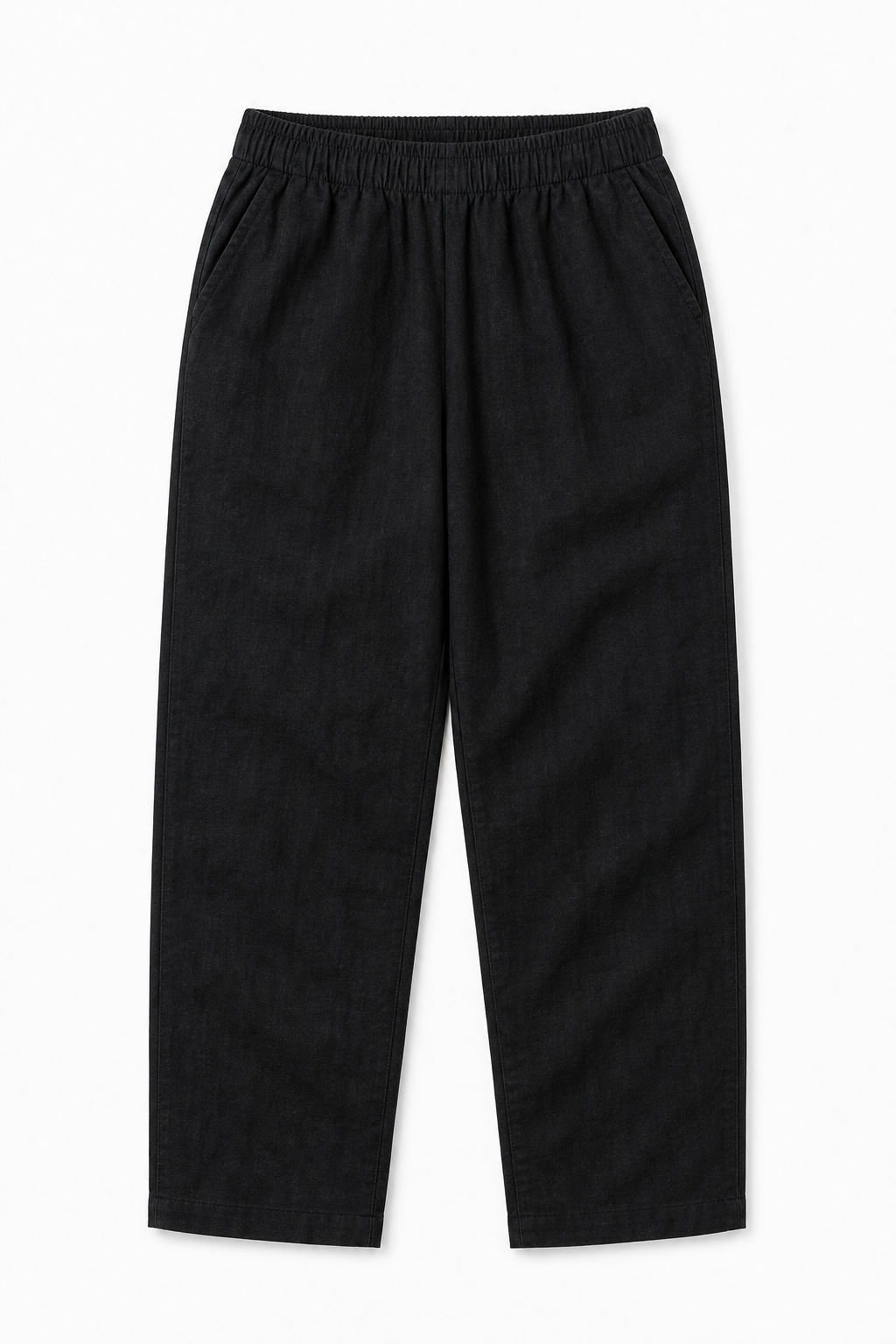 Pantaloni Negri din In
