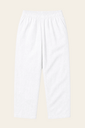 Pantaloni Albi din In