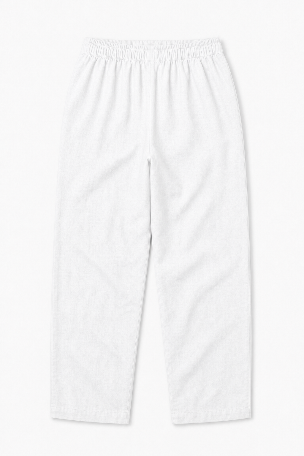 Pantaloni Albi din In